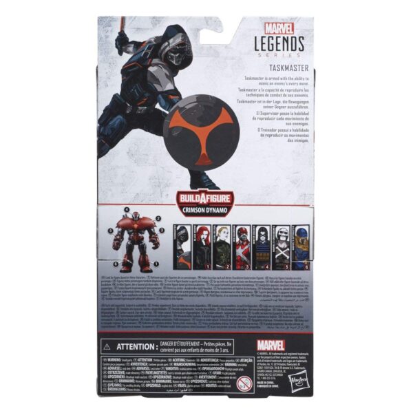 Marvel Legends Taskmaster Action Figure Package Box Back