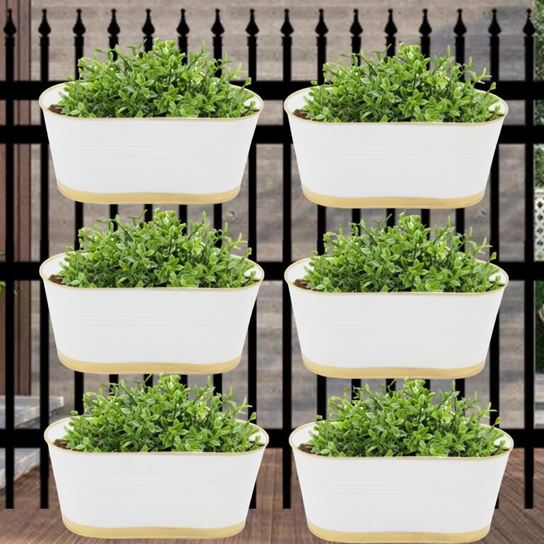 Balcony Railing Planter with Detachable Handle