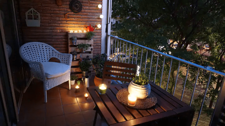 small balcony ideas with decor